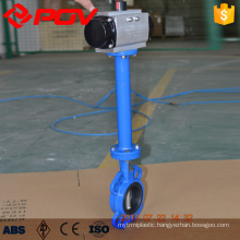 Wafer pneumatic butterfly valve with long stem